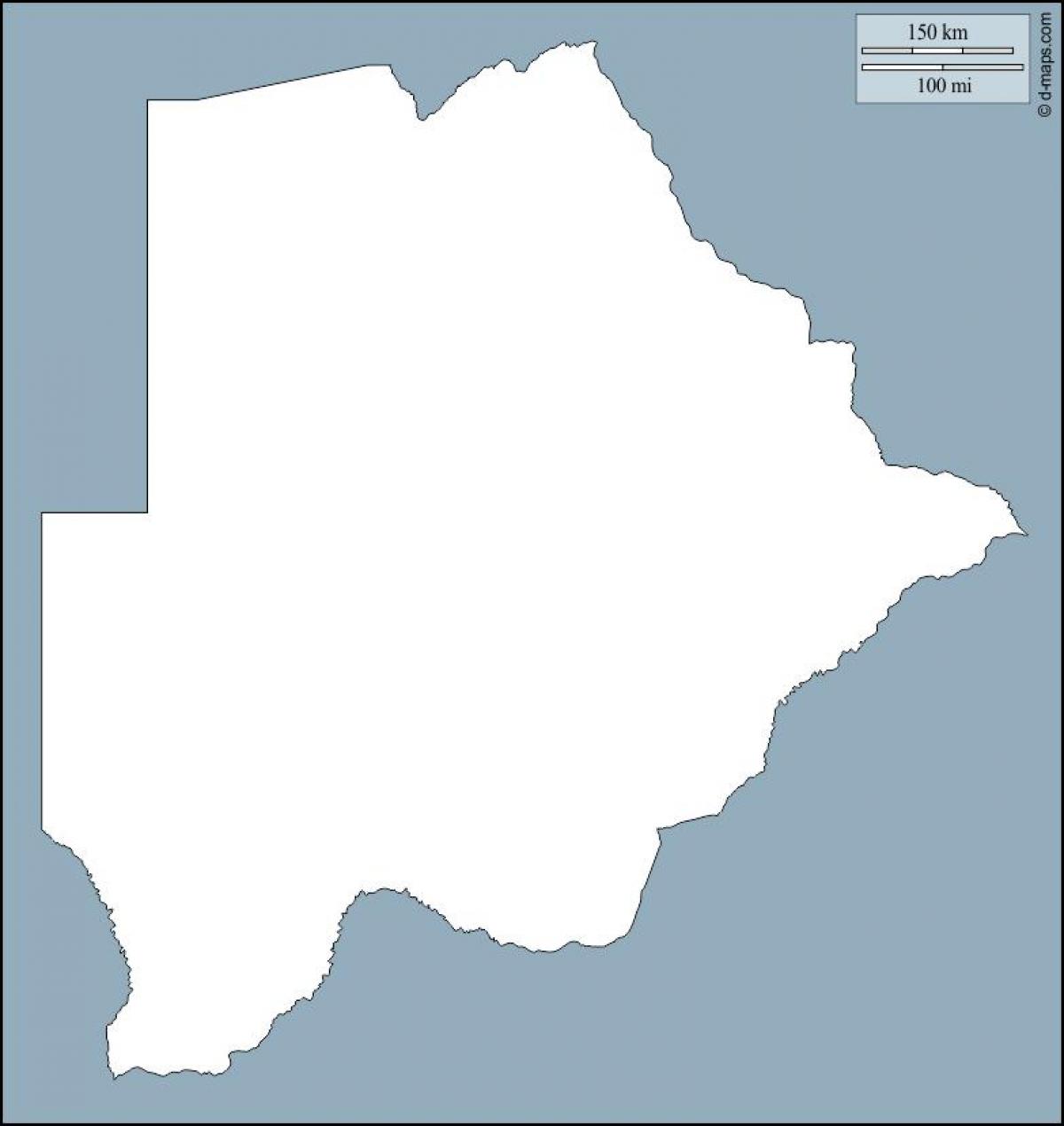 зураг Ботсван тойм газрын зураг